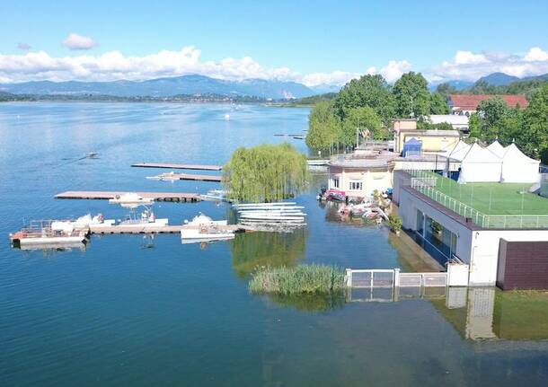 lago di varese esondato schiranna canottieri maggio 2024