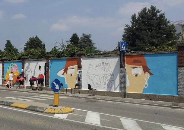 Murales Gadda Rosselli Gallarate