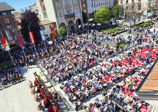 Palio di Legnano 2024: la messa sul Carroccio in piazza San Magno