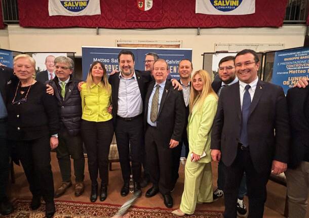 Matteo Salvini presenta il suo libro a Tradate