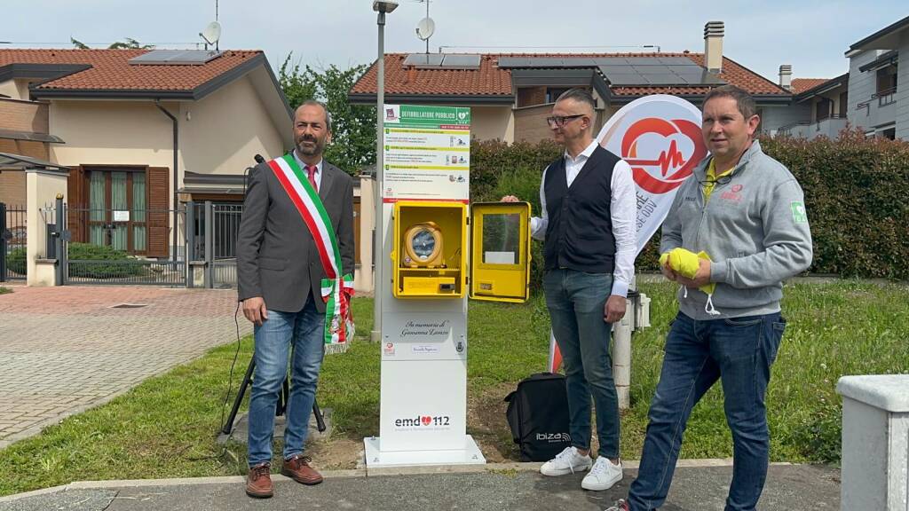 San giorgio intitolazione vie a due donne e postazione DAE
