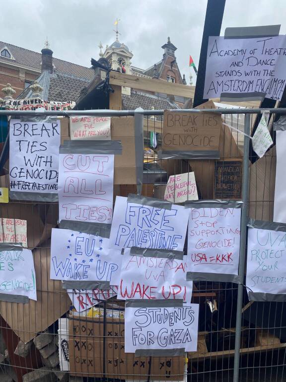 università Amsterdam Palestina