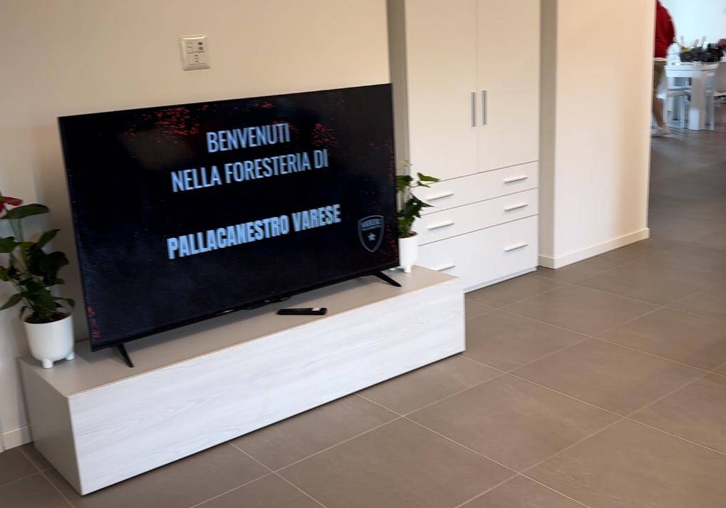 Nella nuova foresteria della Pallacanestro Varese