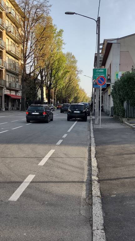 Sicurezza dei ciclisti in Via Torino a Gallarate