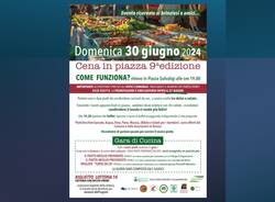 Cena in piazza 2024 a Brinzio