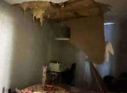 Grandine e pioggia devastano la casa di Fabio