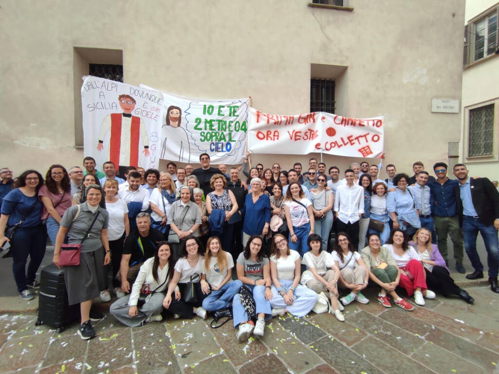 I festeggiamenti per don Gioele Asquini