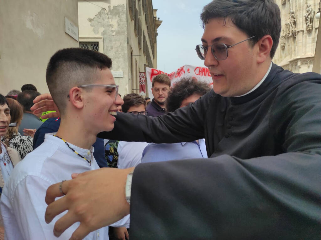 I festeggiamenti per don Gioele Asquini