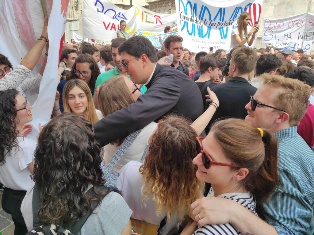 I festeggiamenti per don Gioele Asquini
