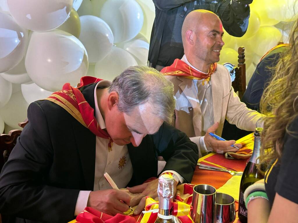Palio 2024: la cena della vittoria della contrada Legnarello