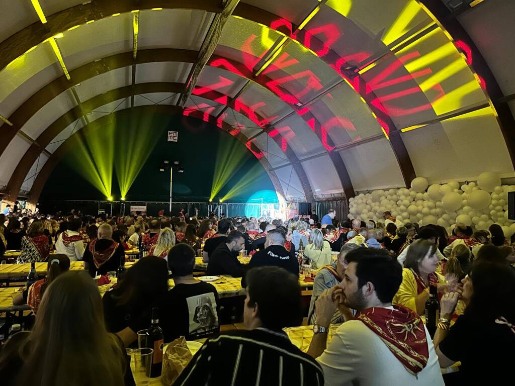 Palio 2024: la cena della vittoria della contrada Legnarello
