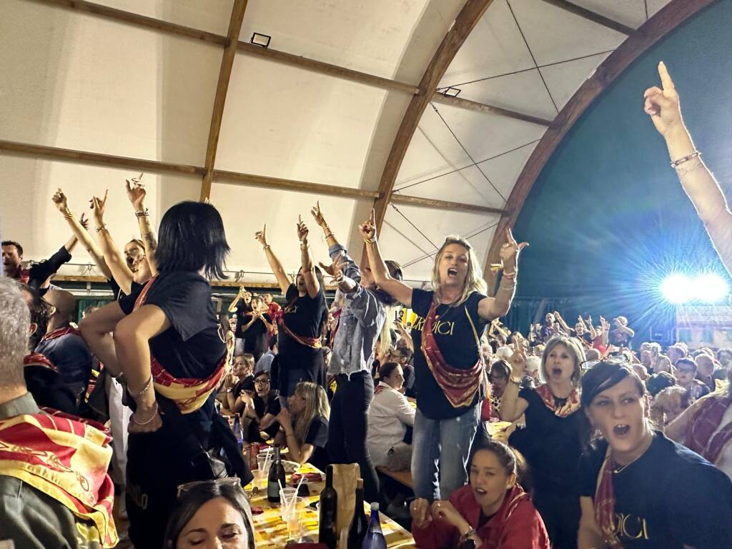 Palio 2024: la cena della vittoria della contrada Legnarello