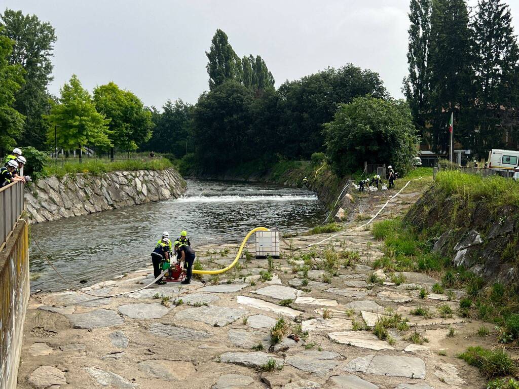 Protezione Civile Legnano, esercitazione lungo l'Olona