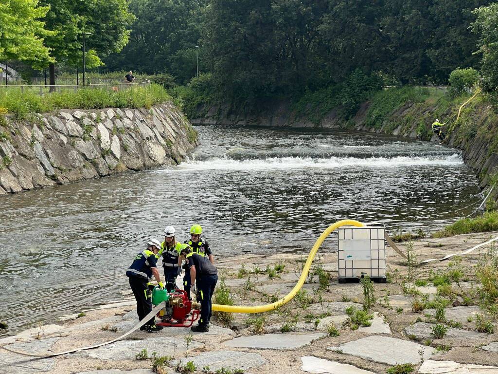 Protezione Civile Legnano, esercitazione lungo l'Olona