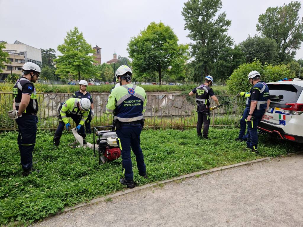 Protezione Civile Legnano, esercitazione lungo l'Olona