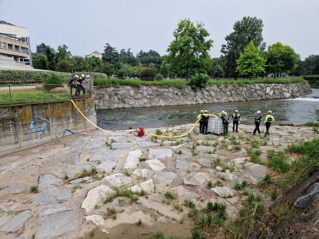 Protezione Civile Legnano, esercitazione lungo l'Olona
