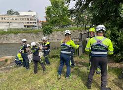 Protezione Civile Legnano, esercitazione lungo l'Olona