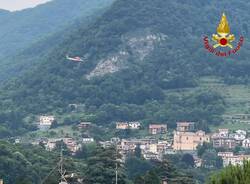 Recupero vigili del fuoco a Ponte Lambro