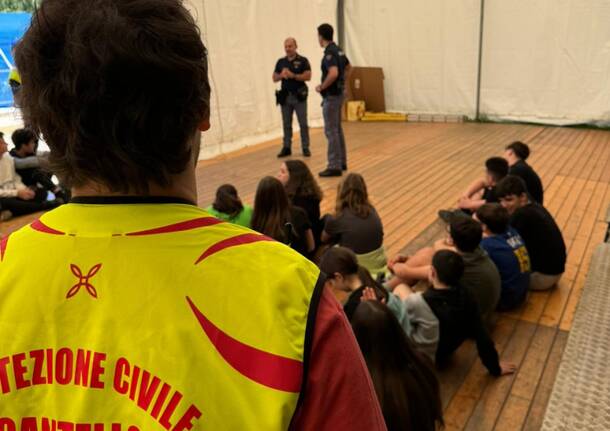 Simulimparando con la Protezione Civile a Cantello