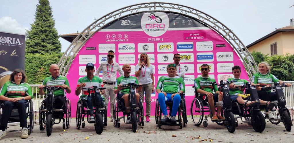 A Dairago la 100° tappa del Giro Handbike 