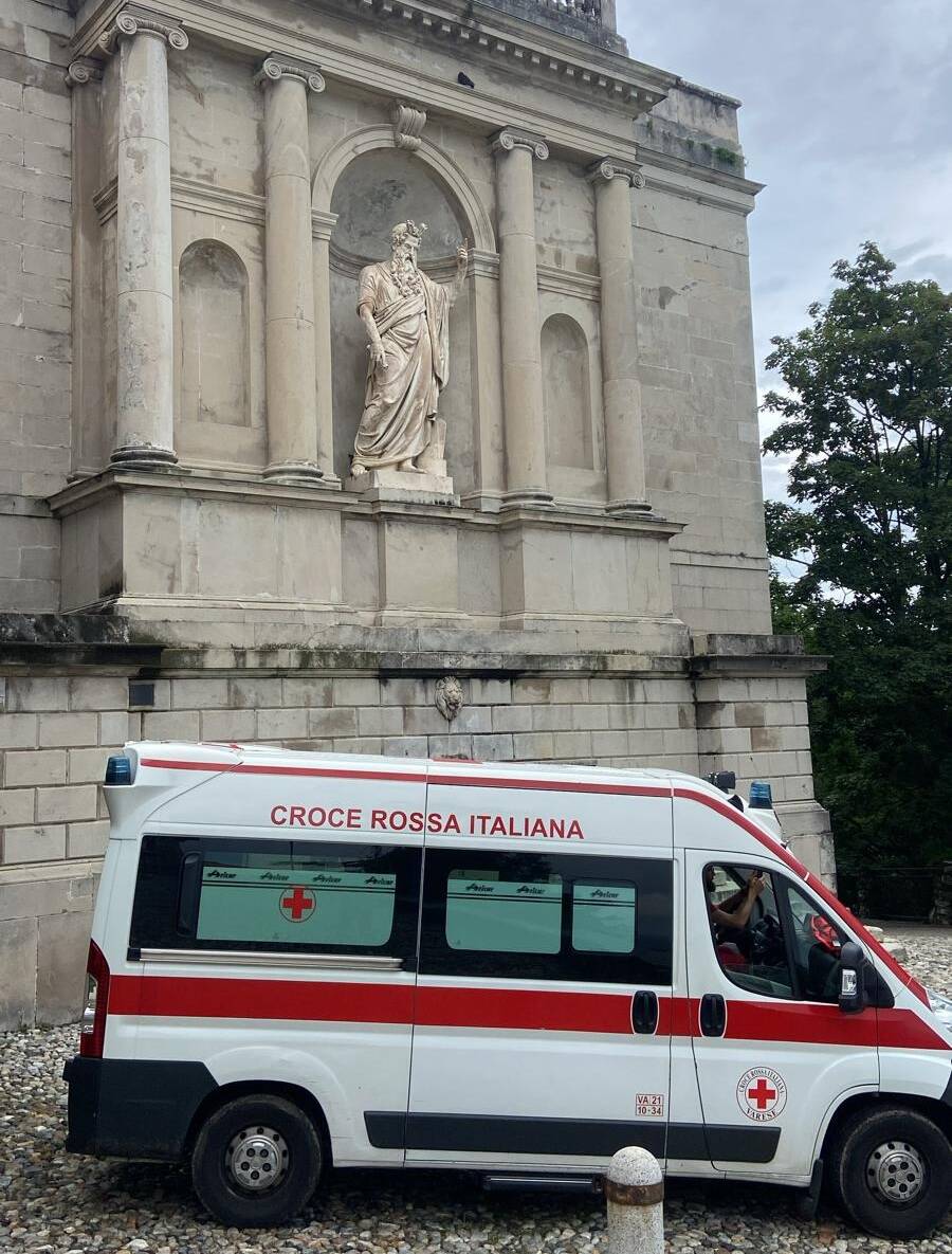 Croce Rossa al Sacro Monte per il nubifragio