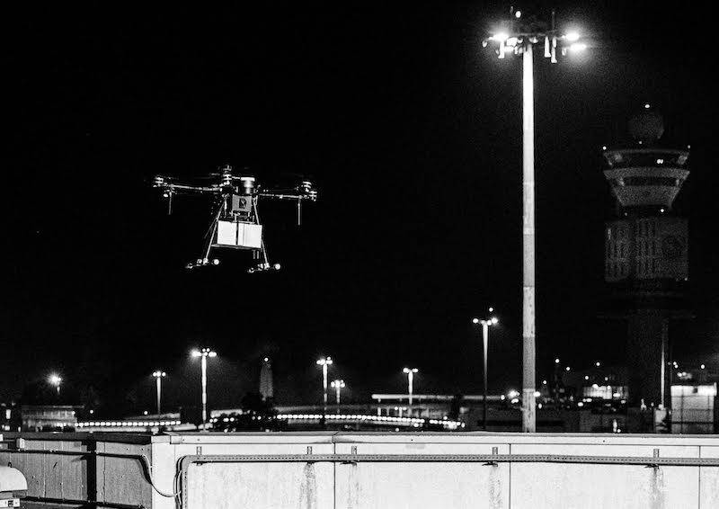Il primo volo con drone cargo a Malpensa