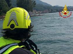 Porto Ceresio - Soccorsi alla spiaggia della Fiammetta