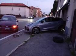 Tamponamento in via Varese a Gallarate