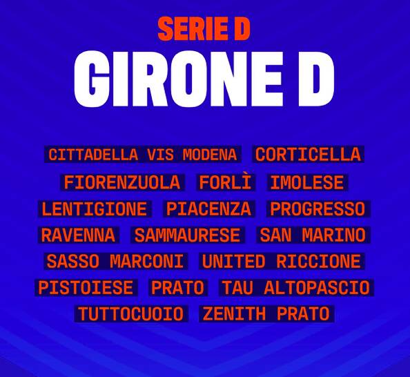 I gironi della Serie D