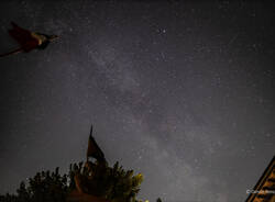 La via lattea da Agra