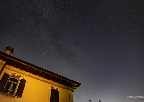 La via lattea da Agra