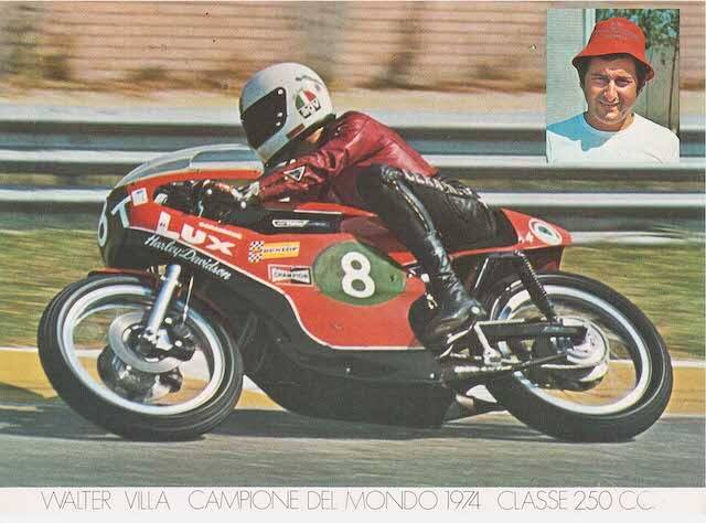Walter Villa e Beppe Consalvi, piloti leggendari delle moto Aermacchi