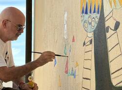 Il nuovo murales di Chicco Colombo a Cazzago Brabbia
