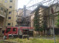 Incendio all'ospedale di Cuasso al Monte