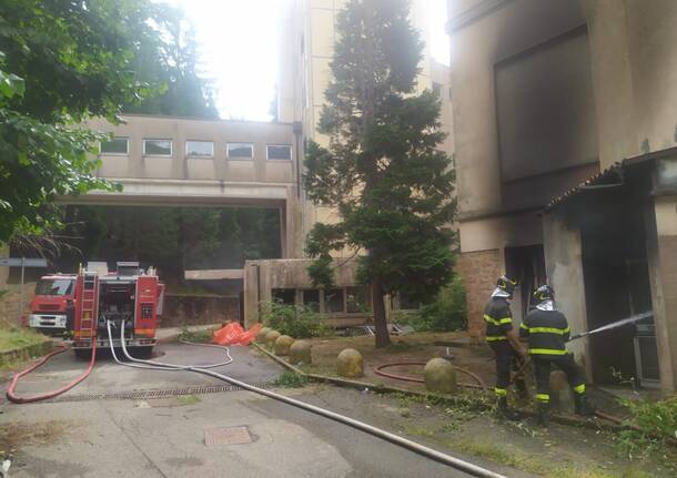 Incendio all’ospedale di Cuasso