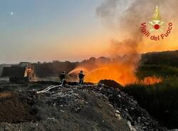 Incendio discarica di Gorla Maggiore