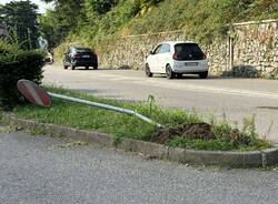 L'incidente tra auto e moto a Gemonio