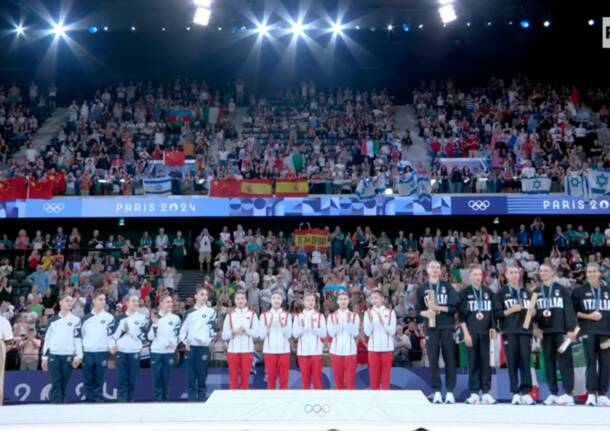 Bronzo a Parigi per le ragazze della ginnastica ritmica