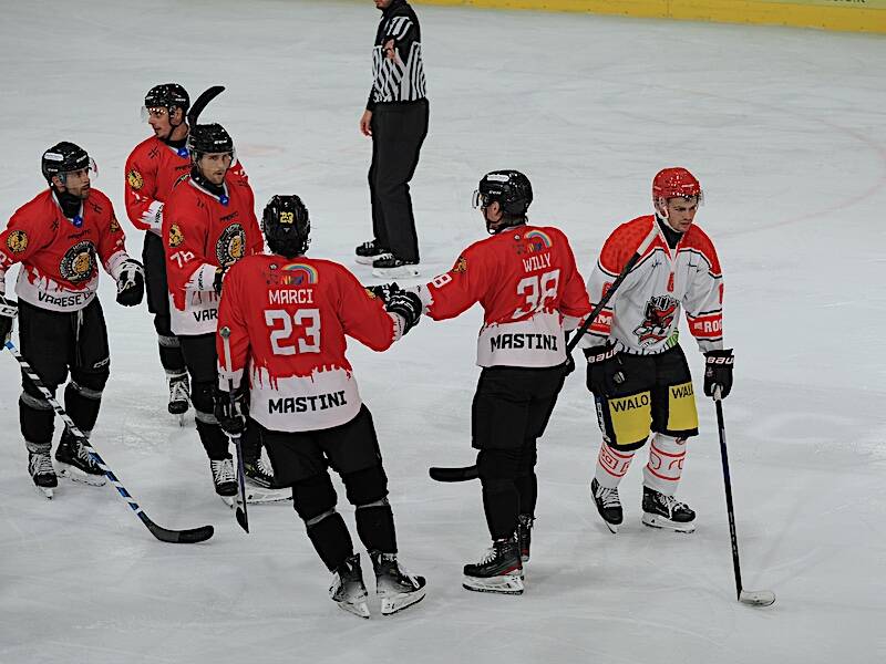 Amichevole hockey Varese contro Bellinzona