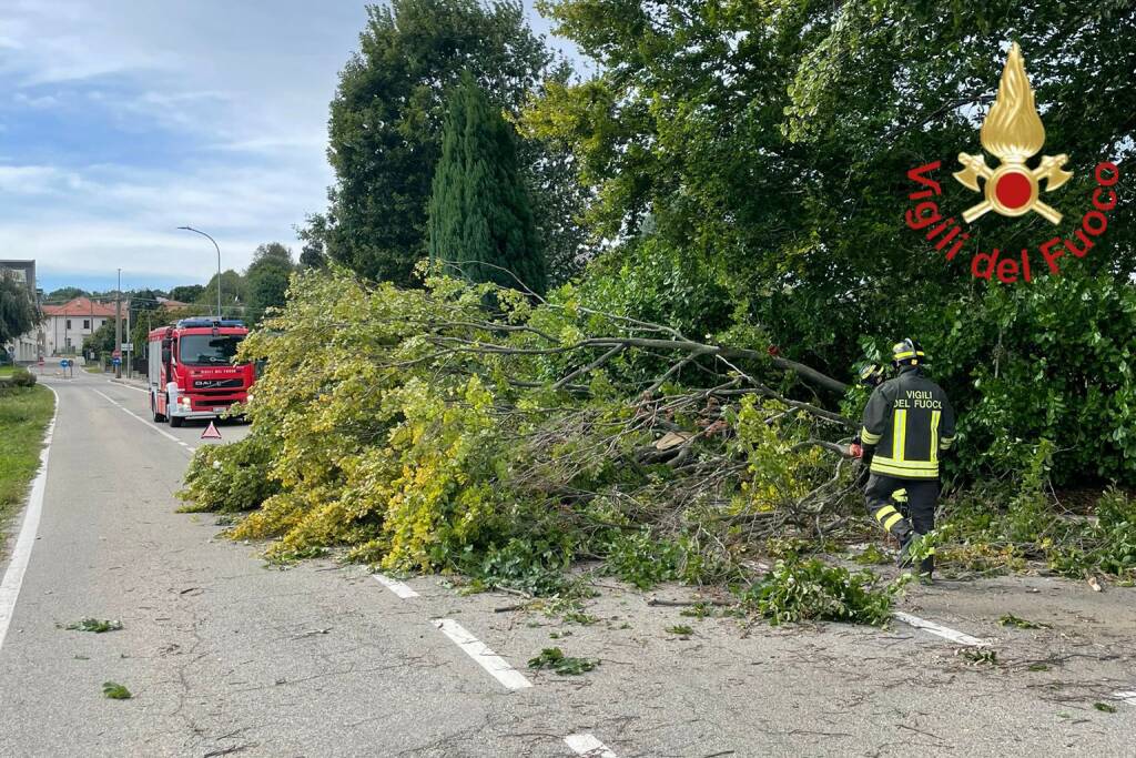 Vento, gli interventi in provincia di Como