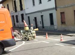 corsia ciclabile via roma nerviano