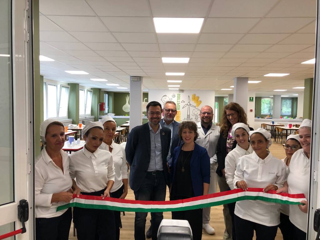 Inaugurazione mensa Istituto Rodari Legnano
