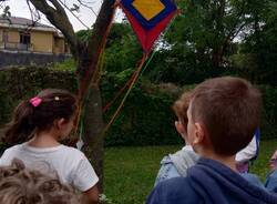 un aquilone per il primo giorno di scuola