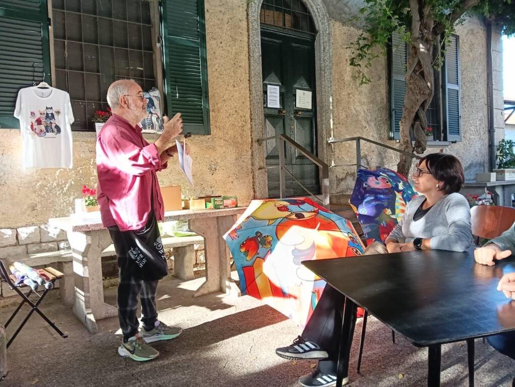 Visita guidata ai murales di Chicco Colombo a Cazzago Brabbia
