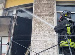 Incendio a Busto Arsizio
