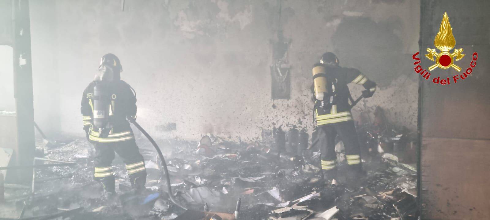 Incendio a Busto Arsizio