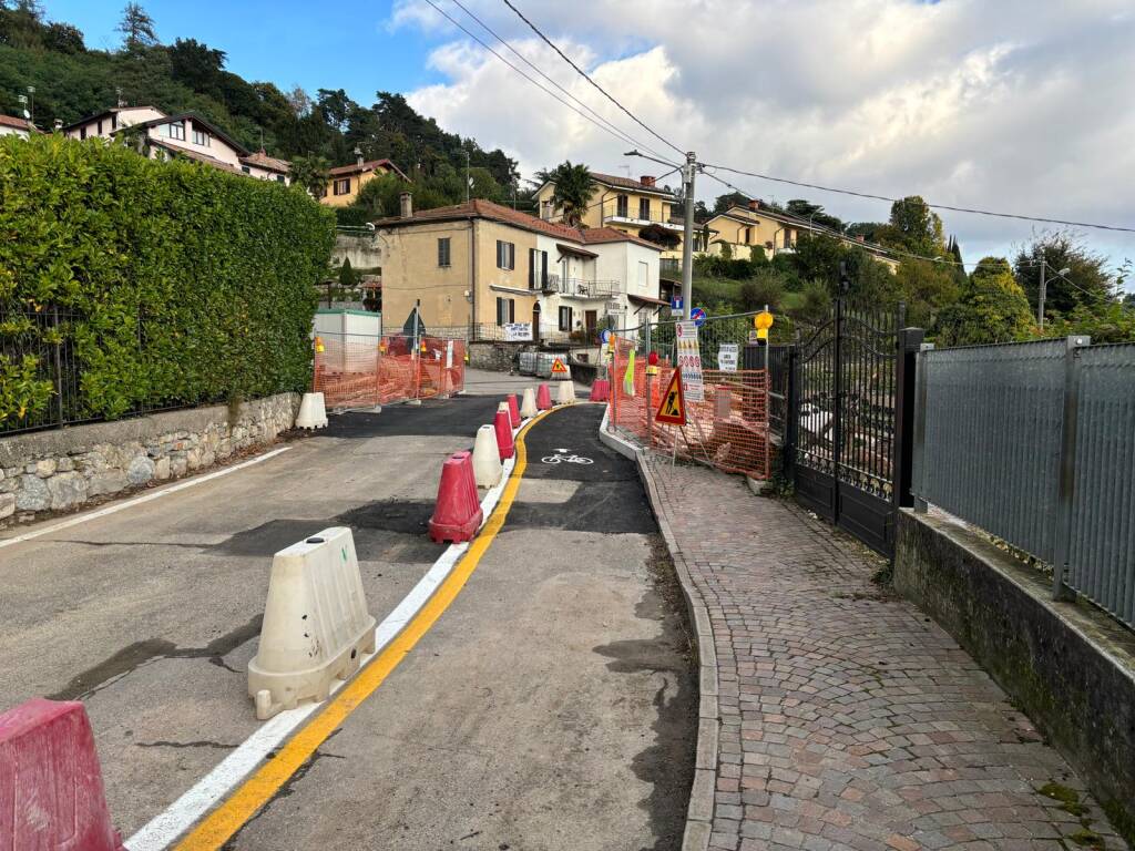 Finiti i lavoti in via Sn Vito a Luvinate