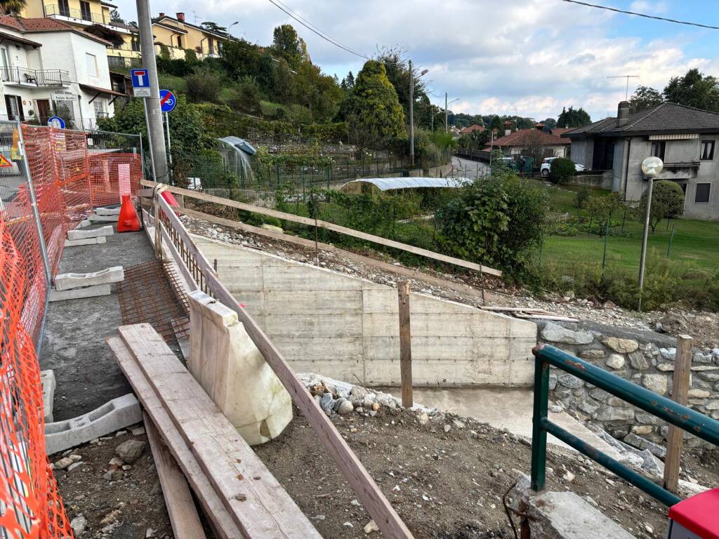Finiti i lavoti in via Sn Vito a Luvinate