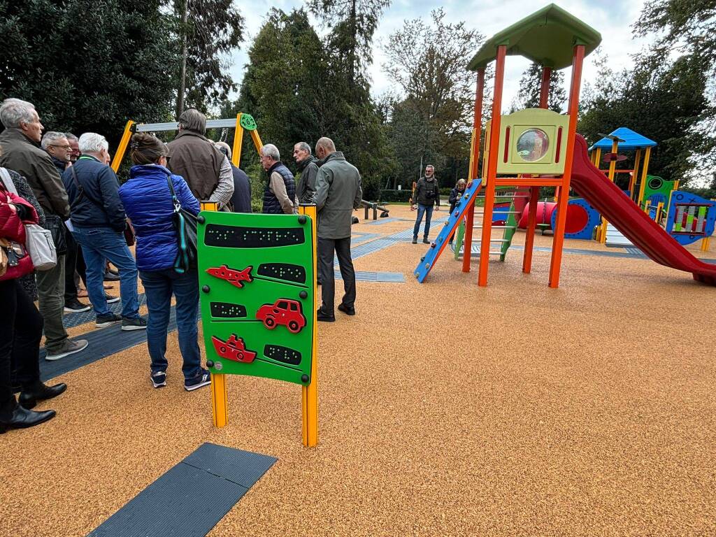 Inaugurazione parco giochi inclusivo a Vill Recalcati