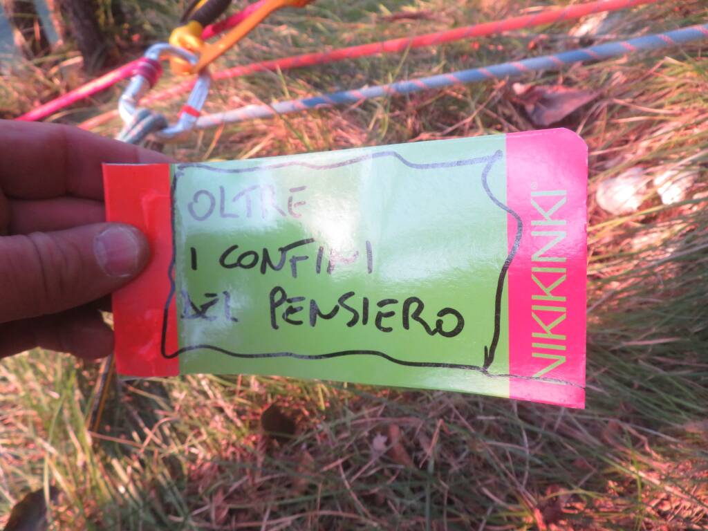 l’apertura della nuova via “Oltre i confini del Pensiero” 